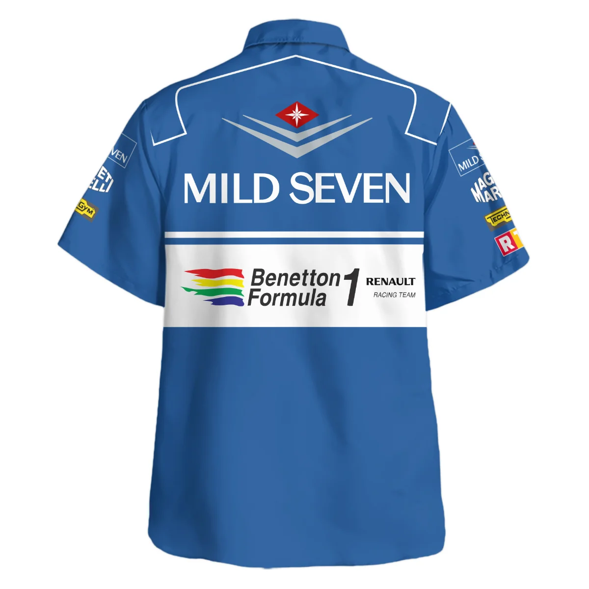 1994 WDC Michael Schumacher Race Suit Benetton F1 Hawaiian Shirt BLVAMC020925A4HW - Image 3