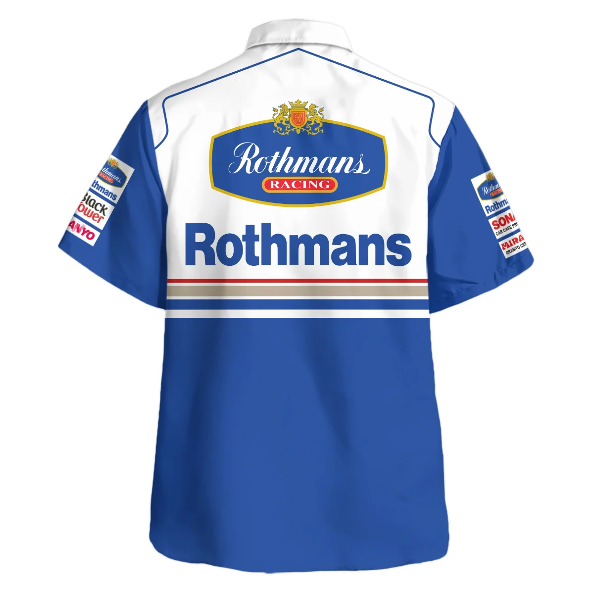 1996 Jacques Villeneuve Racing Suit Williams F1 Hawaiian Shirt BLJV10825A1HW - Image 3