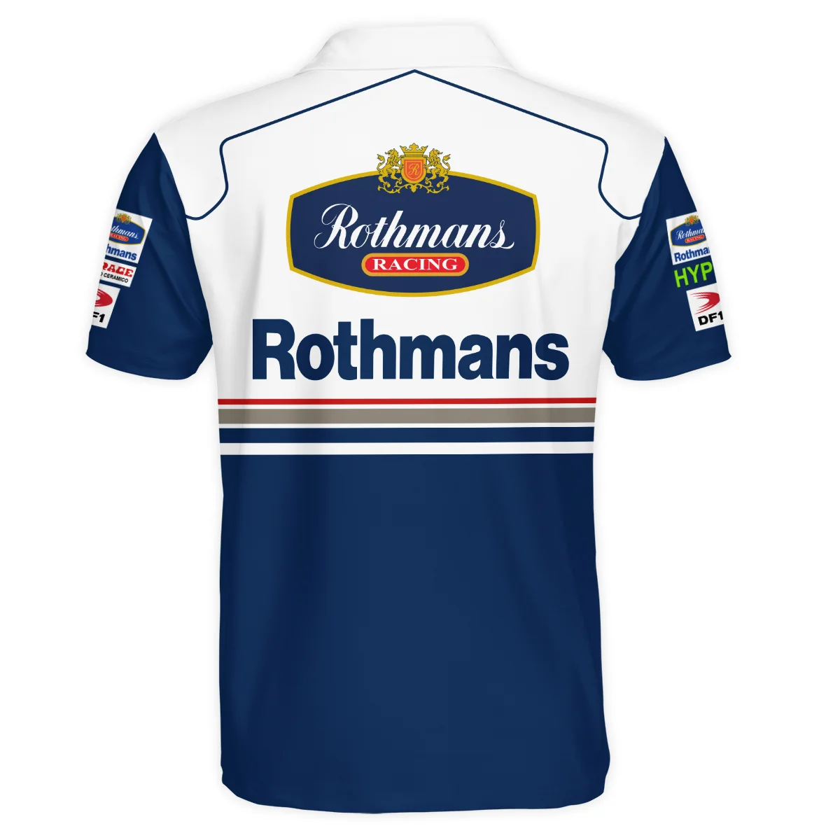 1997 Jacques Villeneuve Racing Suit Williams F1 Polo Shirt BLJV10825A2PL - Image 3