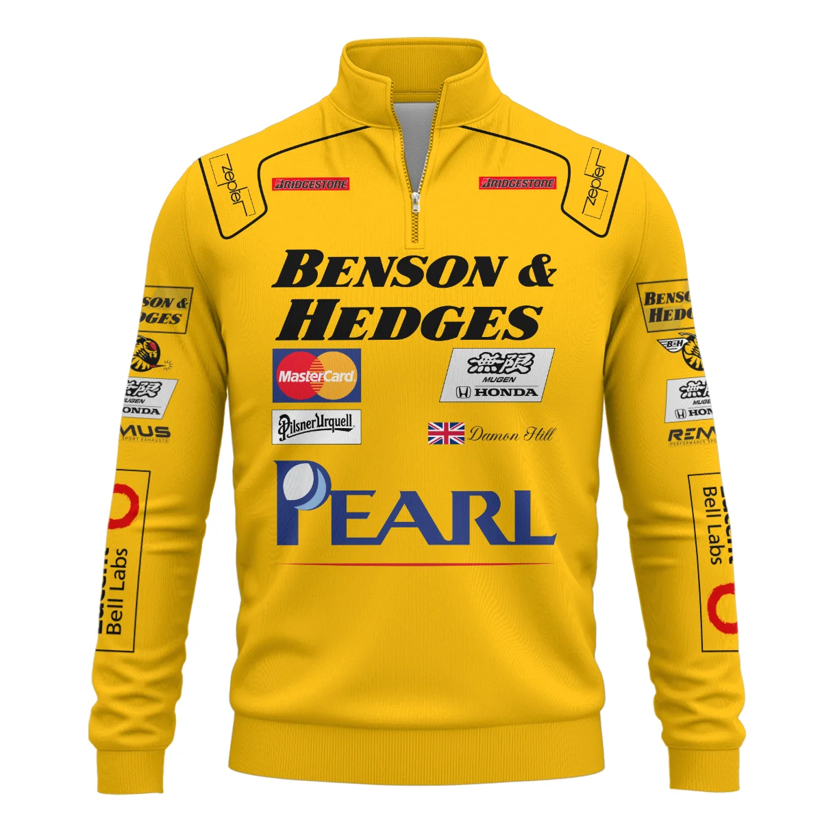 Alternative view of 1999 Damon Hill Racing Suit Quarter-Zip Sweatshirt BLVADH050925A3QZS
