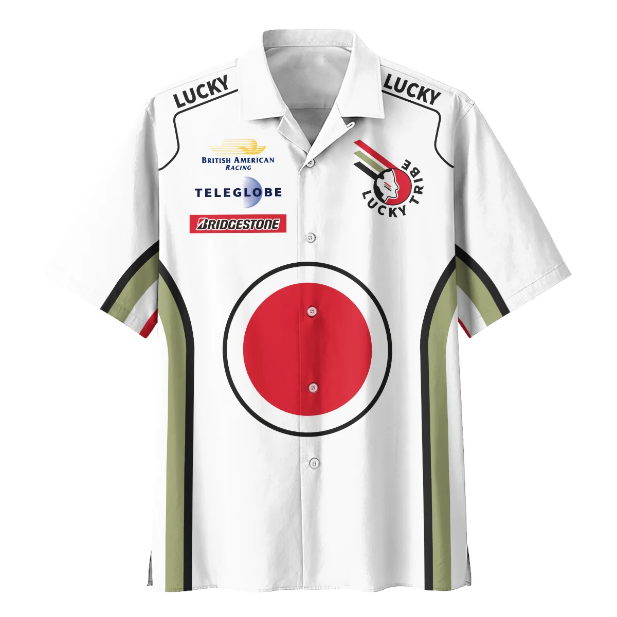 1999 Jacques Villeneuve Racing Suit F1 Hawaiian Shirt BLJV10825A4HW - Image 2