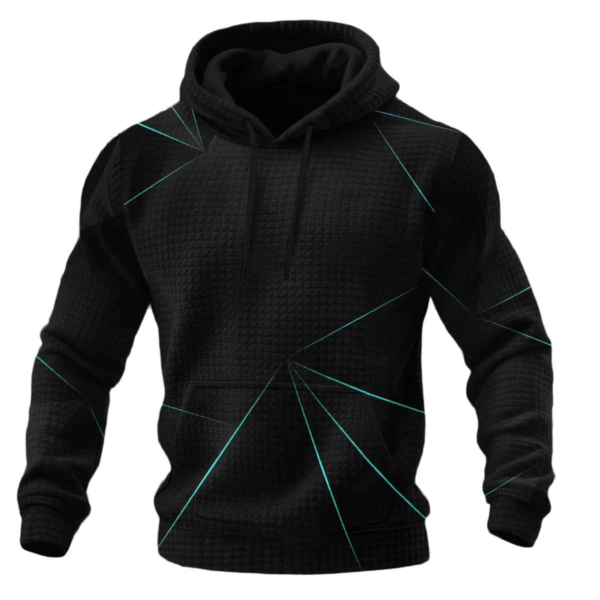 Mercedes F1 Teamwear Hoodie Quilted Waffle BL8326A1MERHQW - Image 2