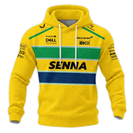 Alternative view of Ayrton Senna McLaren Formula One Hoodie Quilted Waffle BLF1190525A2HQW