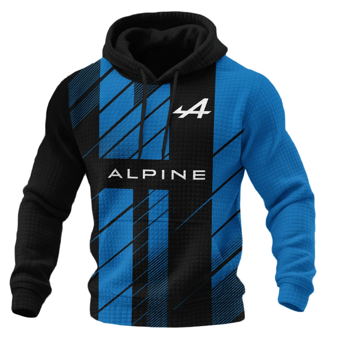 Alpine F1 Teamwear Hoodie Quilted Waffle BLVA5326A2ALPHQW - Image 2
