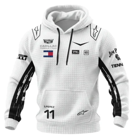 Alternative view of 2026 Sergio Perez Cadillac F1 Team Apparel Hoodie Quilted Waffle BLVA9326SP4HQW