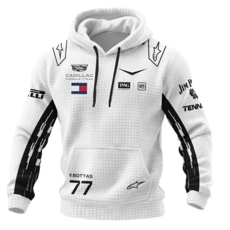 Alternative view of 2026 Valtteri Bottas Cadillac F1 Team Apparel Hoodie Quilted Waffle BLVA9326VB4HQW