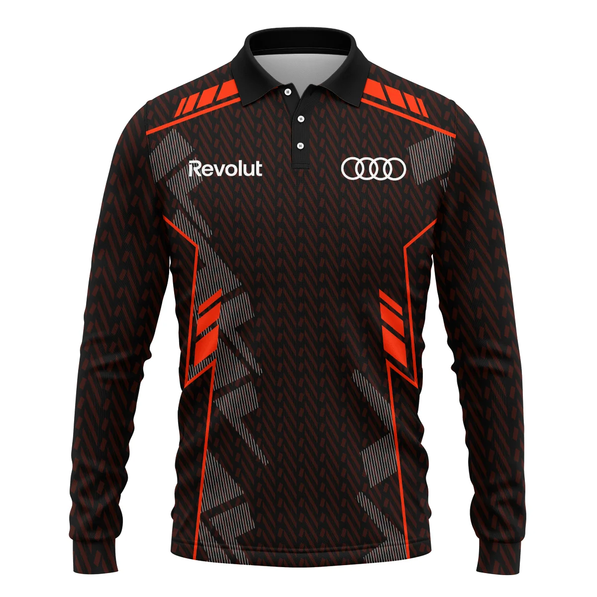 Audi F1 Teamwear Long Polo Shirt BLVA5326A1AUDILPL - Image 2