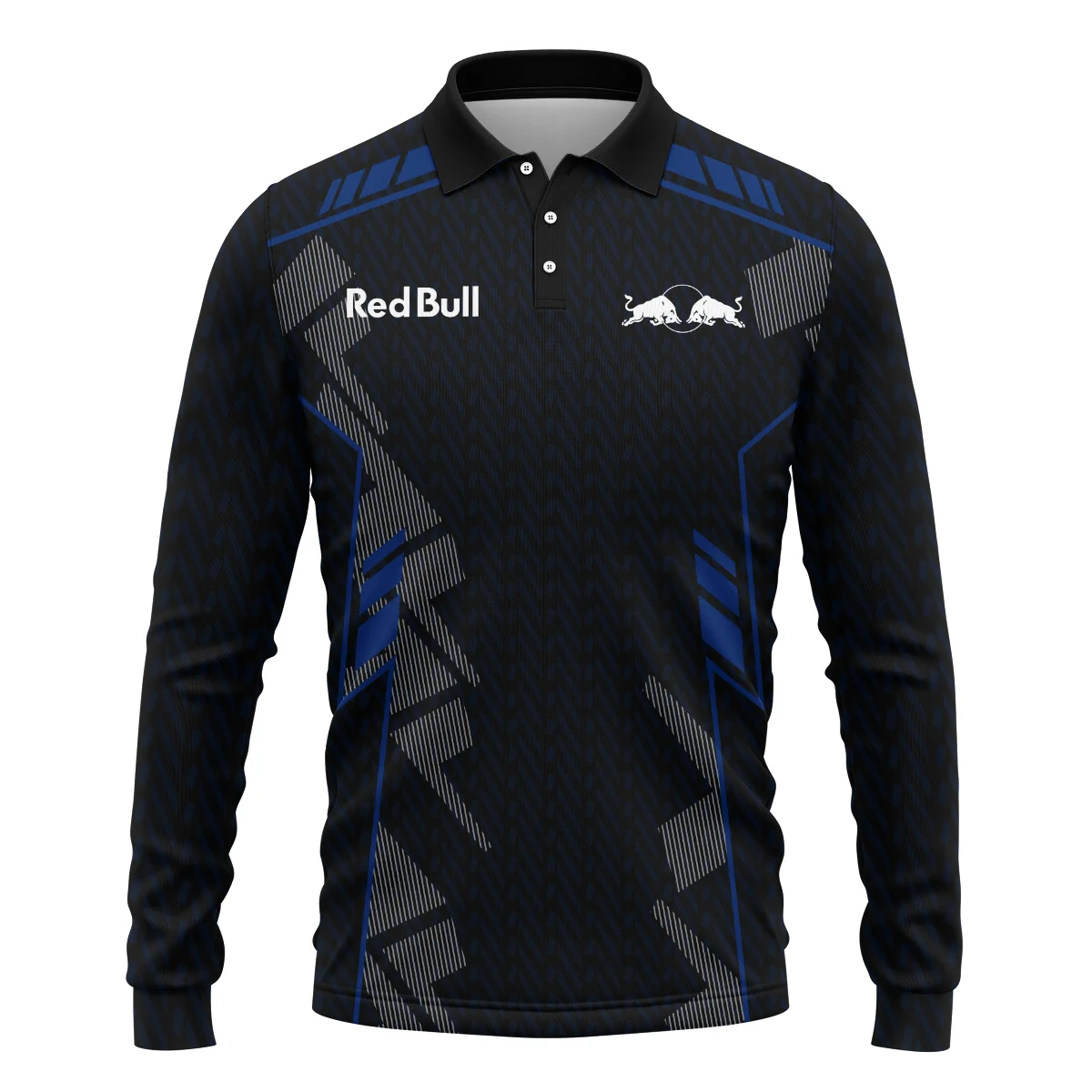 Red Bull Racing F1 Teamwear Long Polo Shirt BLVA5326A1RBRLPL - Image 2
