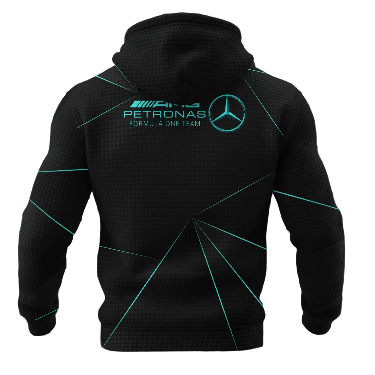 Mercedes F1 Teamwear Hoodie Quilted Waffle BL8326A1MERHQW - Image 3