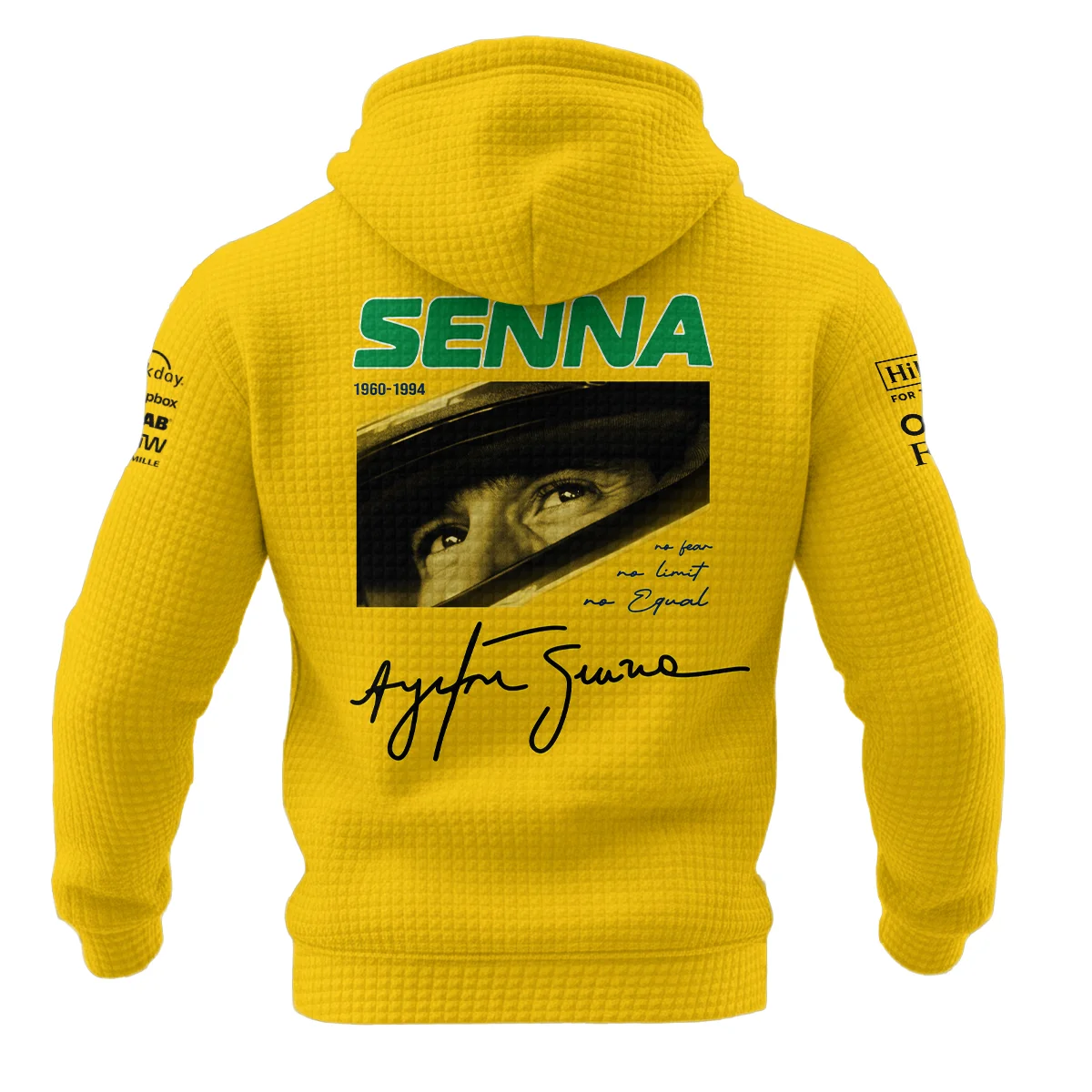 Ayrton Senna McLaren Formula One Hoodie Quilted Waffle BLF1190525A2HQW - Image 3