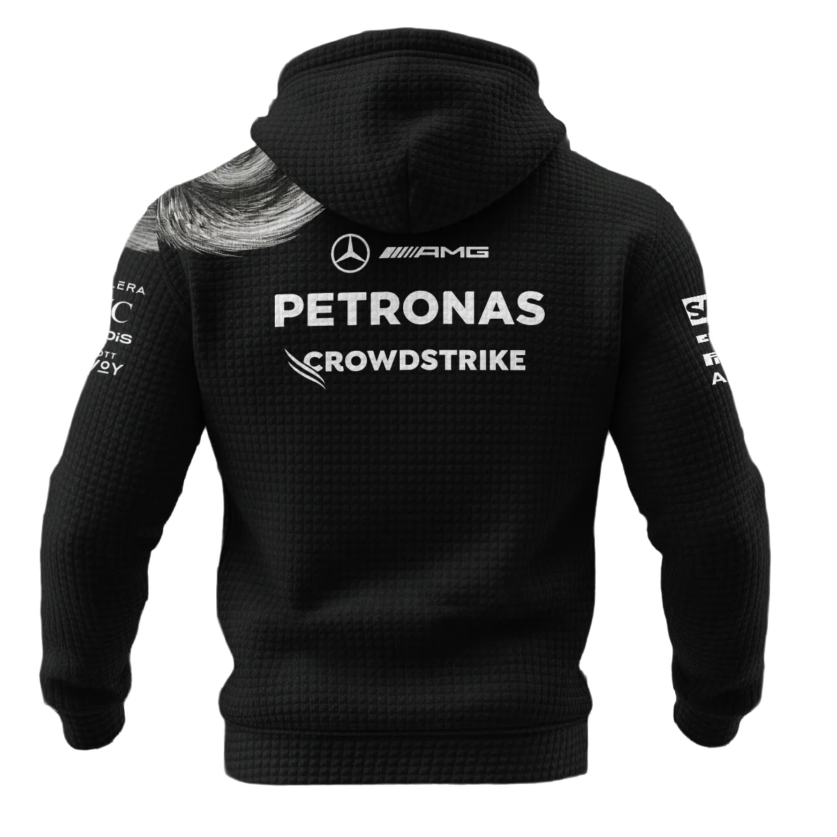 2026 Mercedes x Y-3 Japan GP F1 - Hoodie Quilted Waffle BLMER18326A2HQW - Image 3