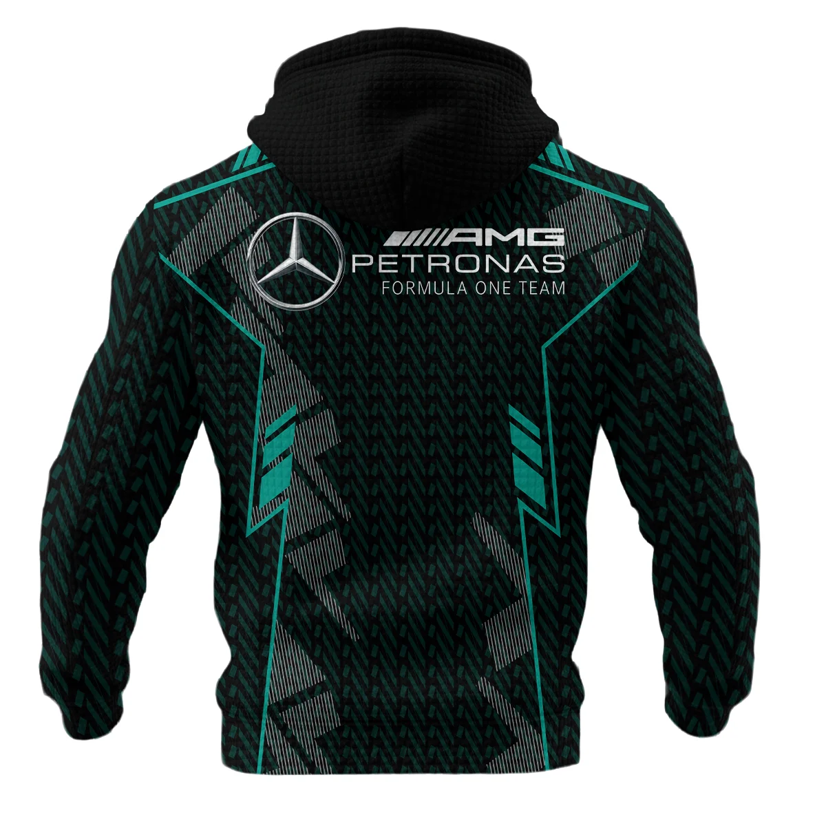 Mercedes F1 Teamwear Hoodie Quilted Waffle BLVA5326A1MERHQW - Image 3