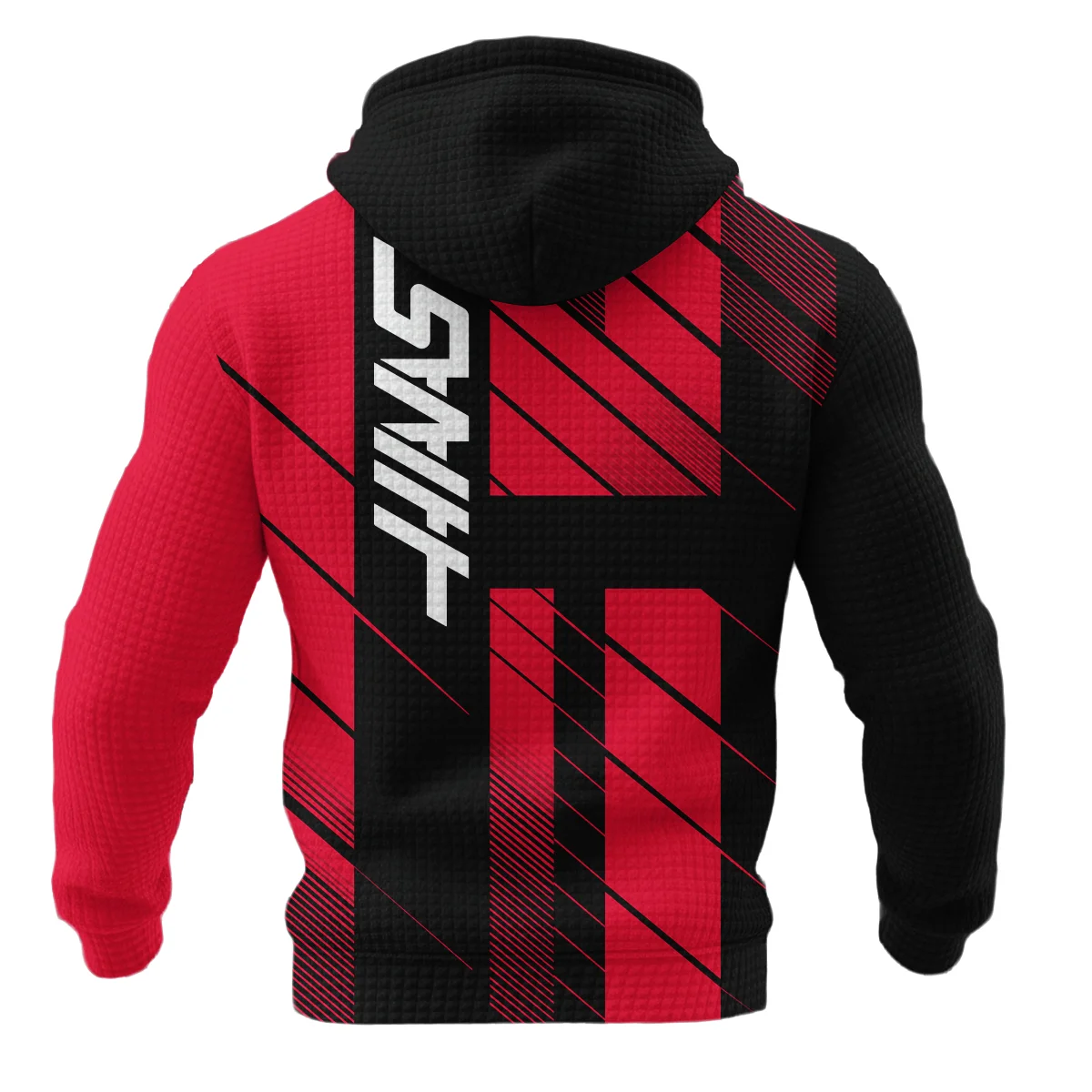 Haas F1 Teamwear Hoodie Quilted Waffle BLVA5326A2HAASHQW - Image 3