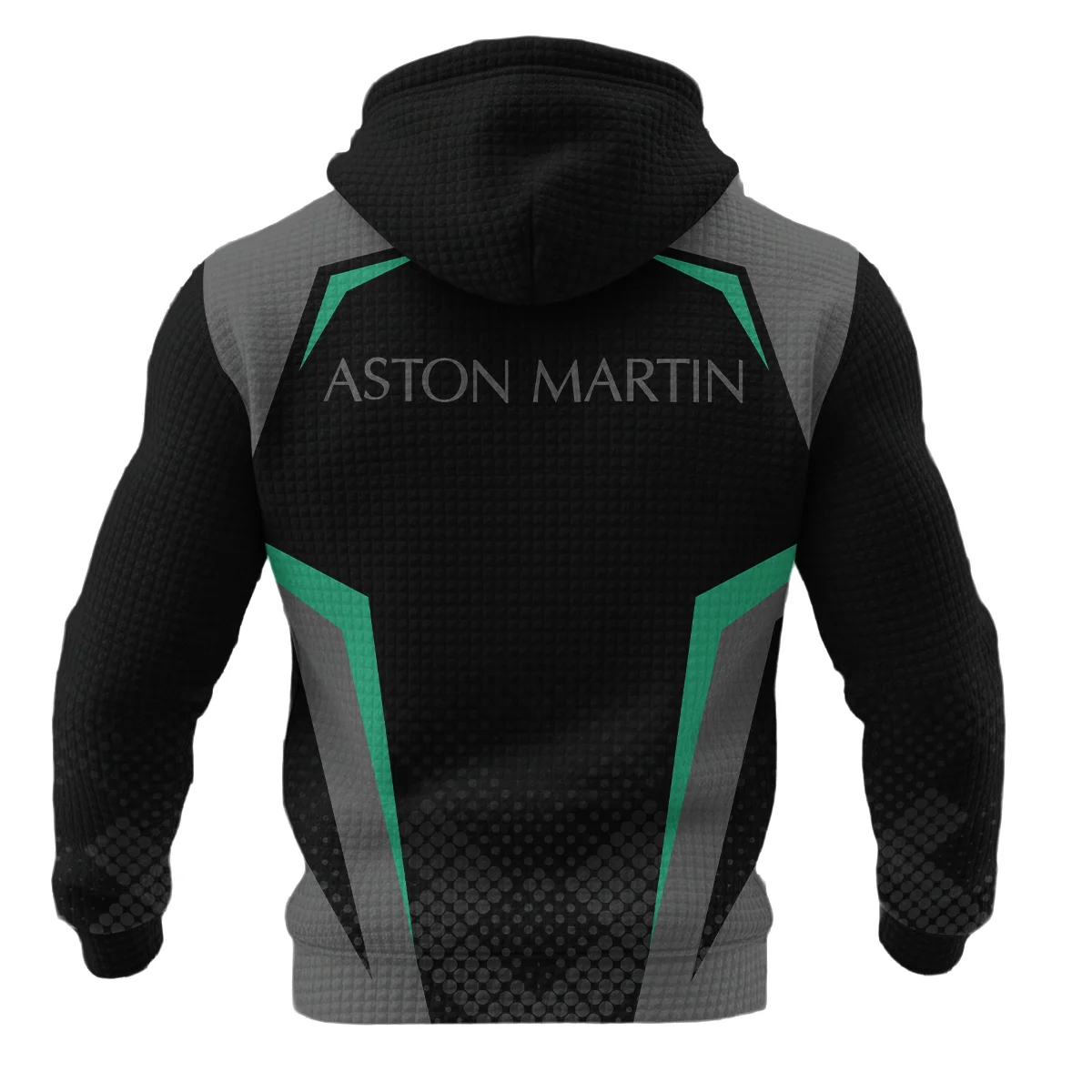 Aston Martin F1 Teamwear Hoodie Quilted Waffle BLVA5326A3AMHQW - Image 3