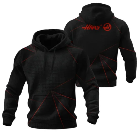 Haas F1 Teamwear Hoodie Quilted Waffle BL8326A1HAASHQW