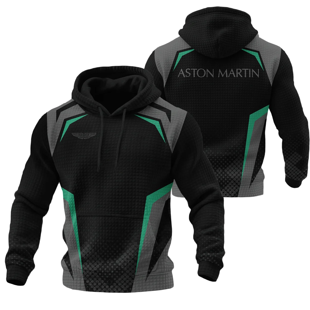 Aston Martin F1 Teamwear Hoodie Quilted Waffle BLVA5326A3AMHQW