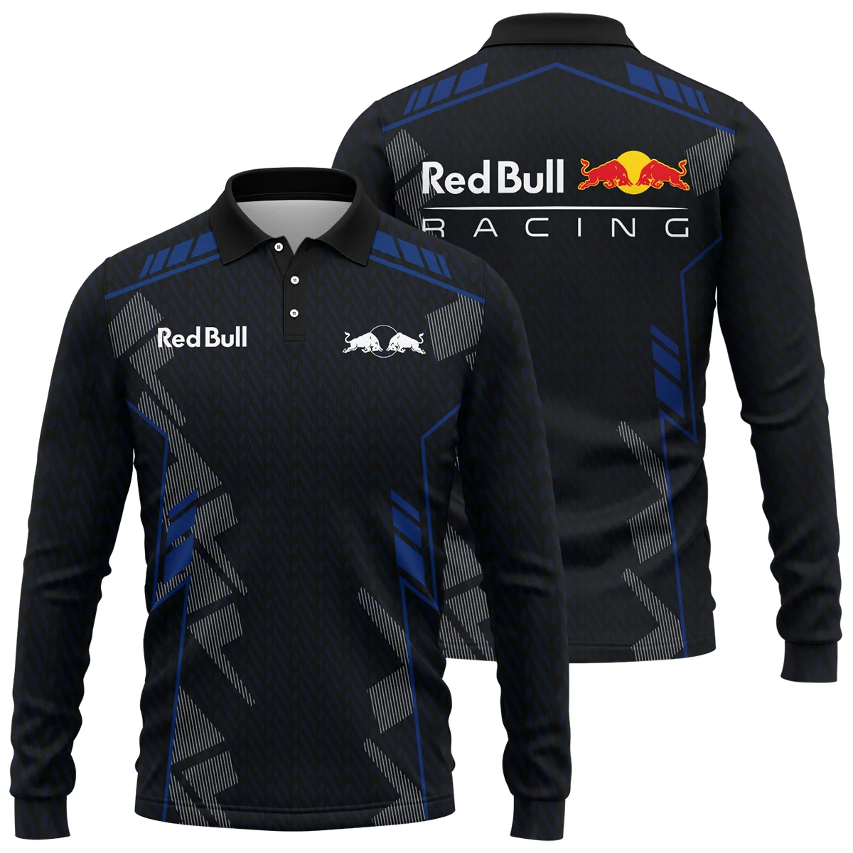 Red Bull Racing F1 Teamwear Long Polo Shirt BLVA5326A1RBRLPL