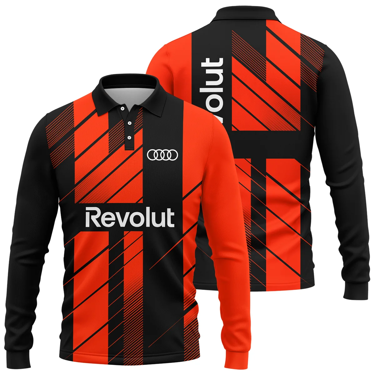 Audi F1 Teamwear Long Polo Shirt Unisex Motorsport Apparel BLVA5326A2AUDILPL