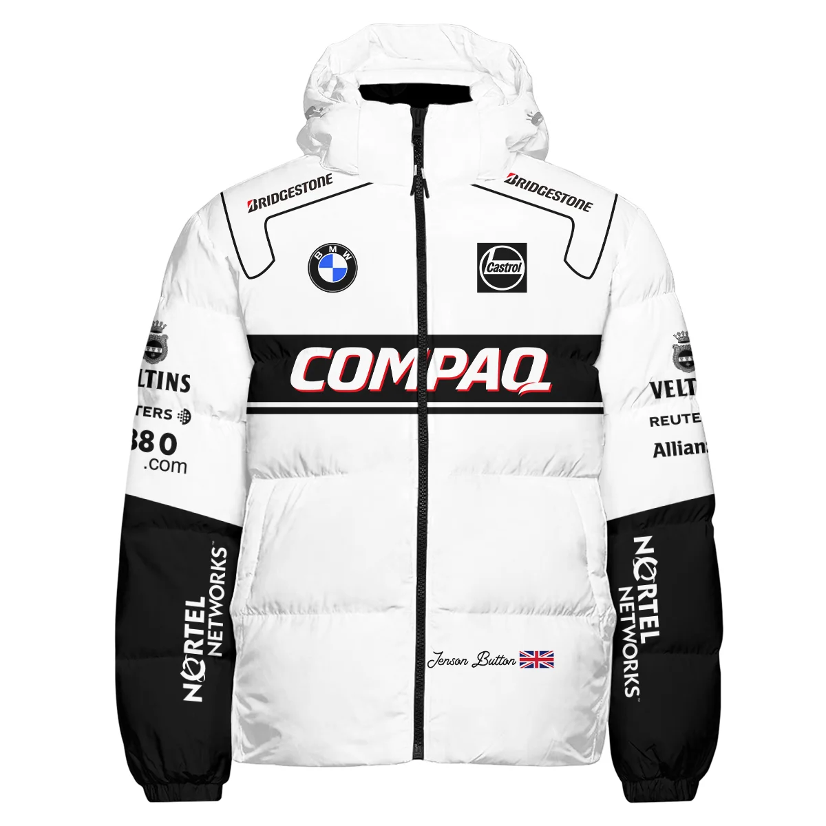 2000 Jenson Button Racing Suit Williams F1 Down & Puffer Jackets BLVAJB010925A1HCJ - Image 2