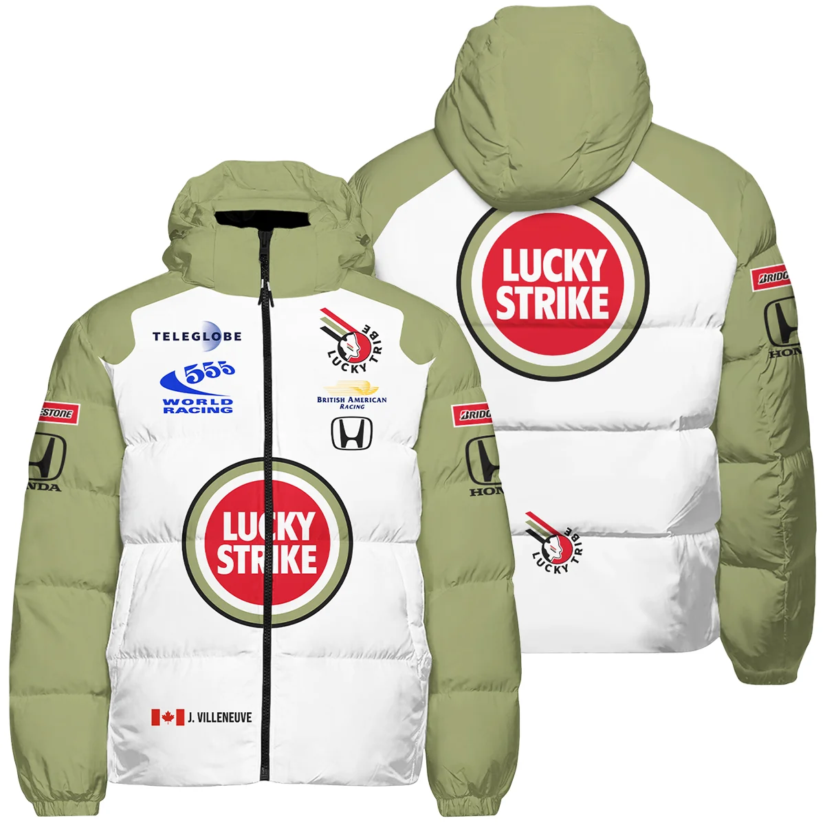 2001 Jacques Villeneuve Racing Suit F1 Down & Puffer Jackets BLJV10825A5HCJ