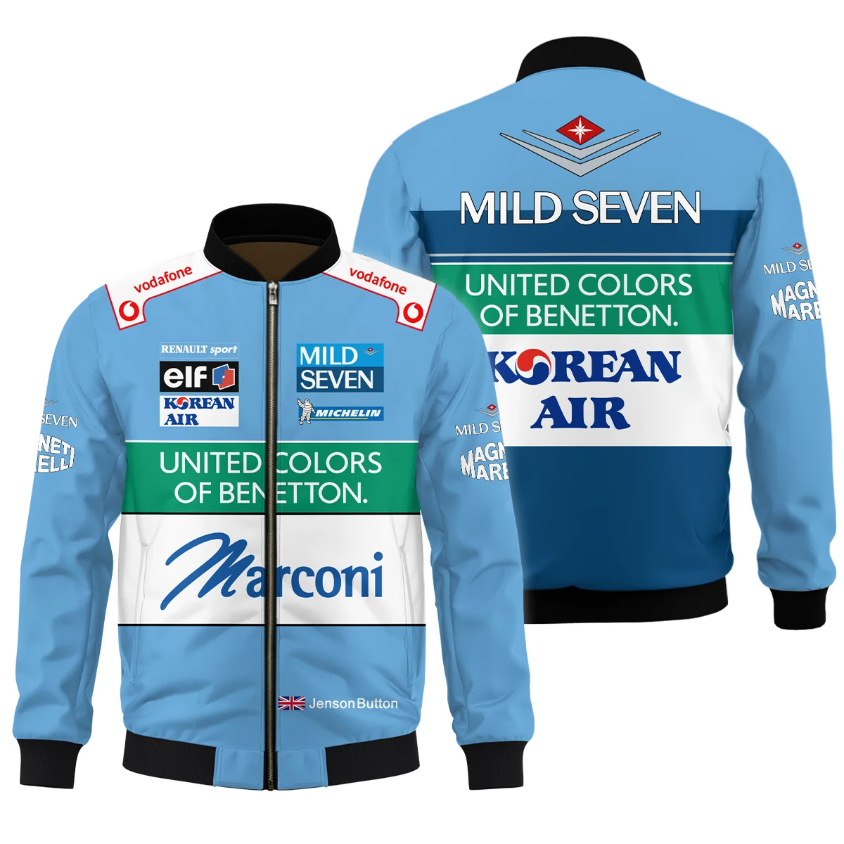 2001 Jenson Button Racing Suit Benetton F1 Bomber BLVAJB010925A2BB