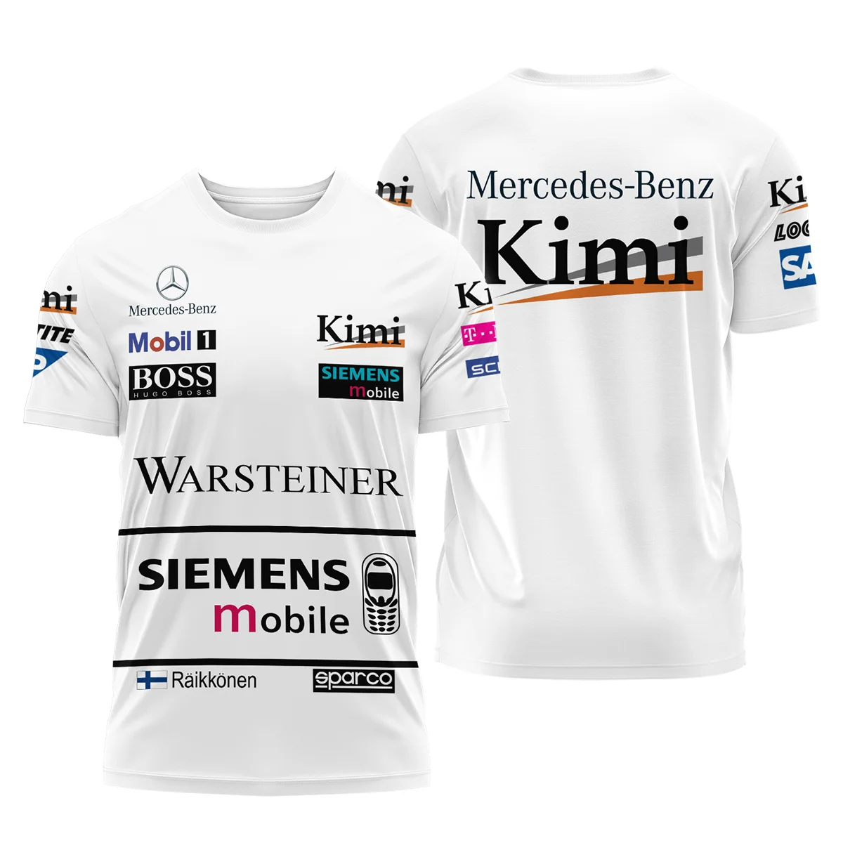 2003 Kimi Raikkonen Racing Suit McLaren F1 T-Shirt Unisex Motorsport Apparel BLVAKR191125A2TS