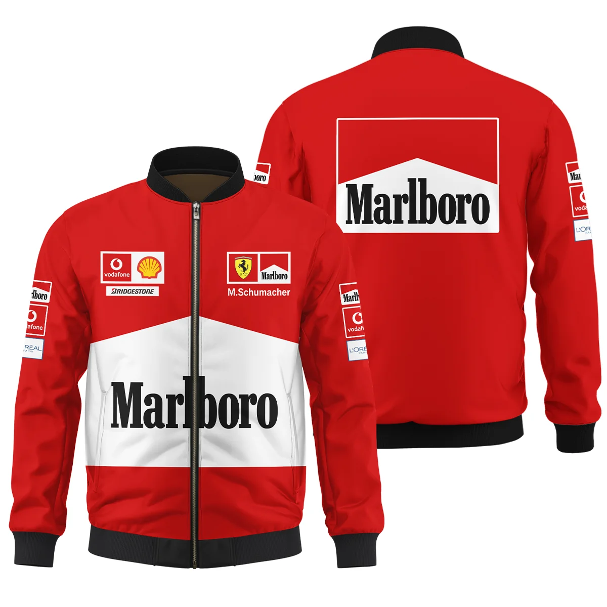 2004 WDC Michael Schumacher Race Suit Ferrari F1 Bomber Unisex Motorsport Apparel BLVAMC020925A12BB