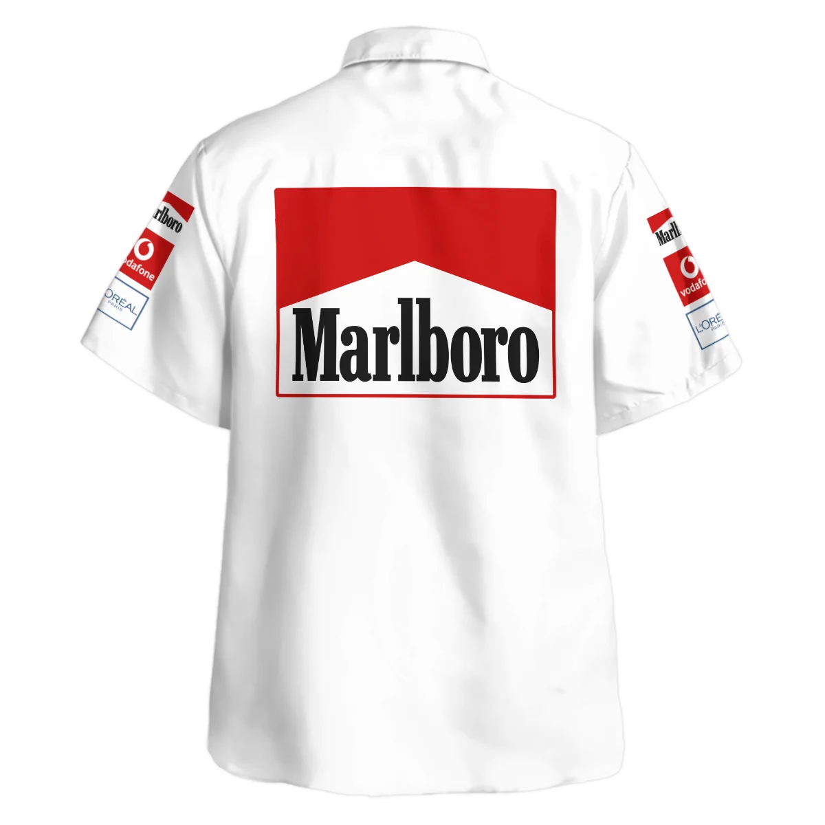 2004 White Version Michael Schumacher Race Suit Ferrari F1 Hawaiian Shirt BLVAMC020925A10HW - Image 3