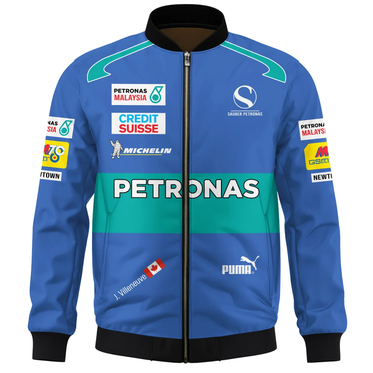 2005 Jacques Villeneuve Racing Suit F1 Bomber BLJV10825A7BB - Image 2