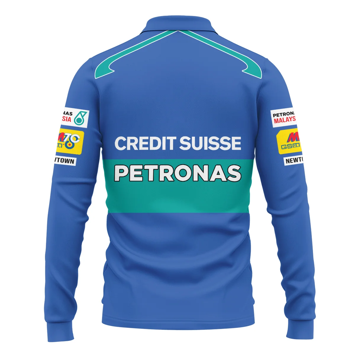 2005 Jacques Villeneuve Racing Suit F1 Long Polo Shirt BLJV10825A7LPL - Image 3