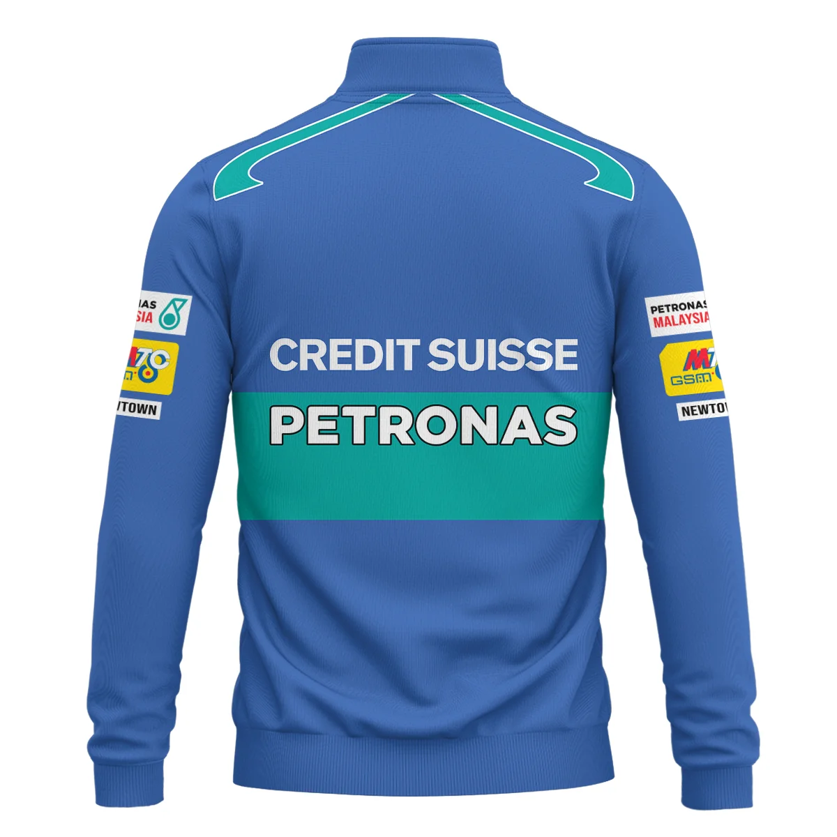 2005 Jacques Villeneuve Racing Suit F1 Quarter-Zip Sweatshirt BLJV10825A7QZS - Image 3