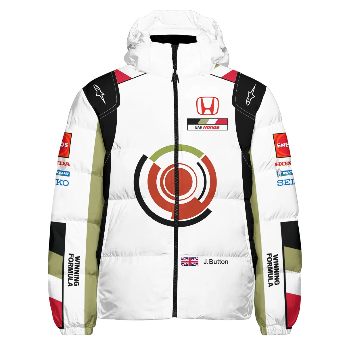2005 Jenson Button Racing Suit BAR Honda F1 Down & Puffer Jackets BLVAJB010925A4HCJ - Image 2