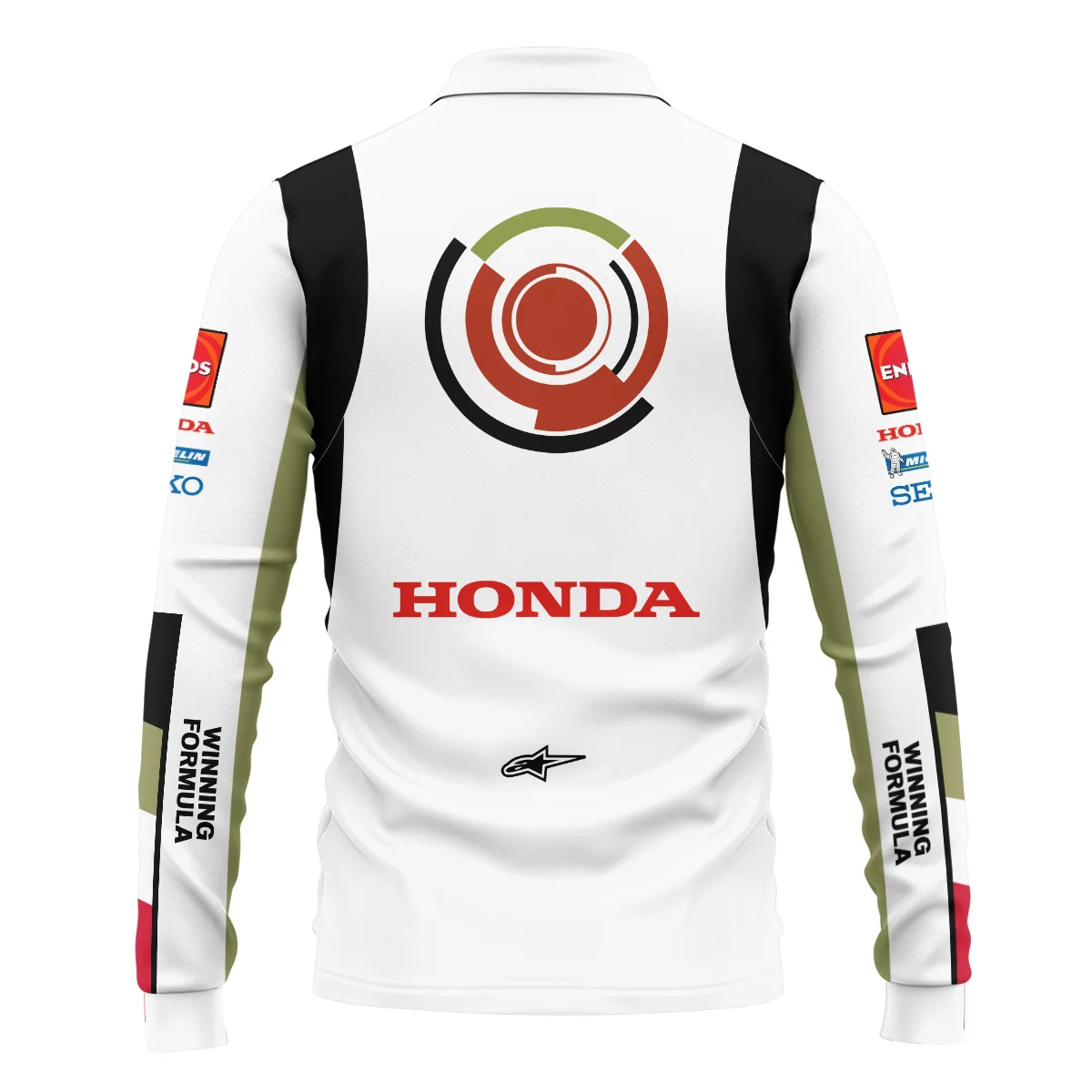 2005 Jenson Button Racing Suit BAR Honda F1 Long Polo Shirt BLVAJB010925A4LPL - Image 3