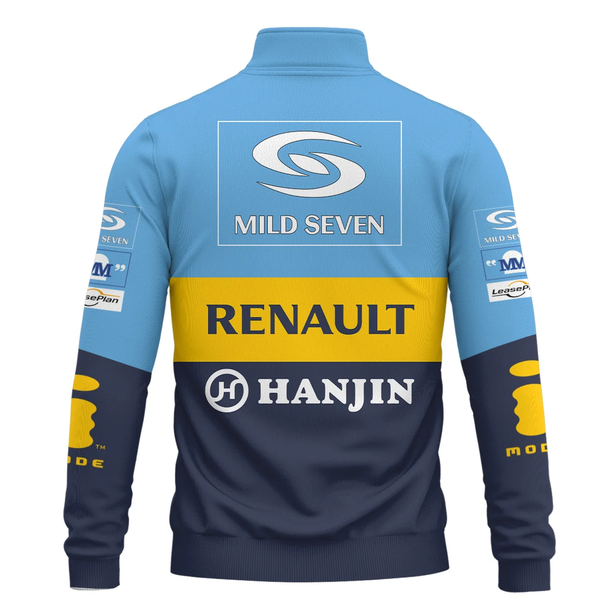 2006 Fernando Alonso Racing Suit Renault F1 Quarter-Zip Sweatshirt BLVAFA030925A4QZS - Image 3