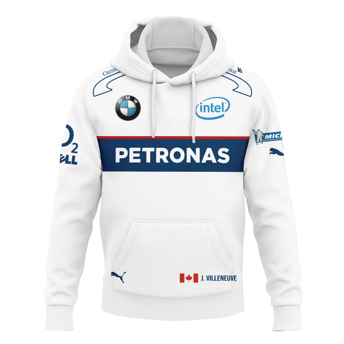2006 Jacques Villeneuve Racing Suit F1 Hoodie BLJV10825A8HD - Image 2