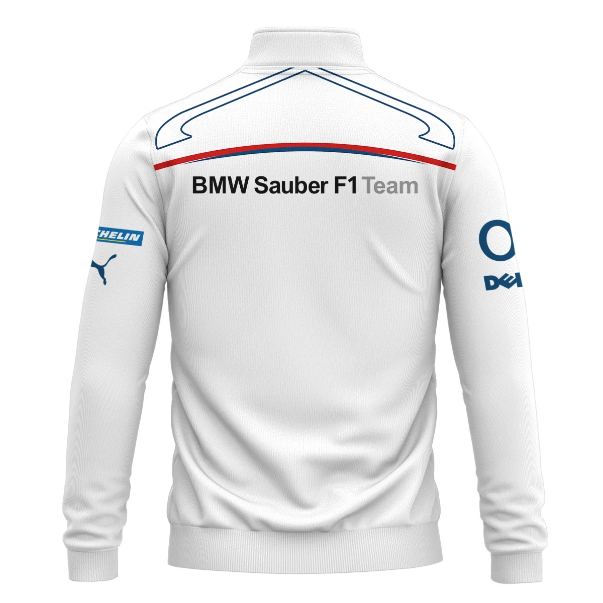 2006 Jacques Villeneuve Racing Suit F1 Quarter-Zip Sweatshirt BLJV10825A8QZS - Image 3