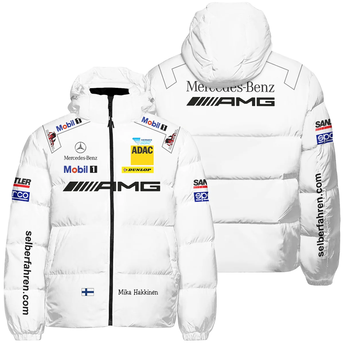 2007 Mika Hakkinen Racing Suit Mercedes Down & Puffer Jackets BLVAMH271025A5HCJ