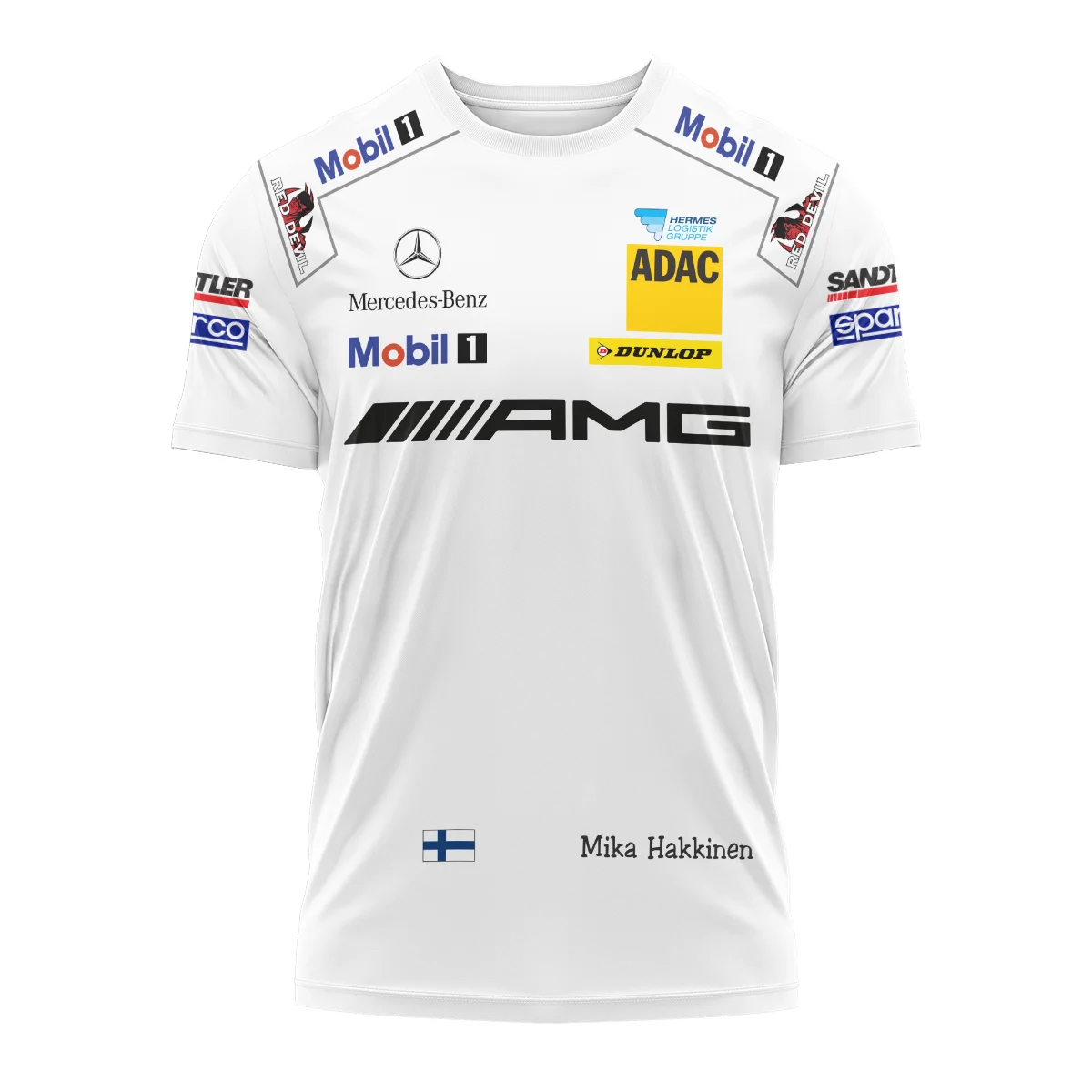 Alternative view of 2007 Mika Hakkinen Racing Suit Mercedes T-Shirt BLVAMH271025A5TS