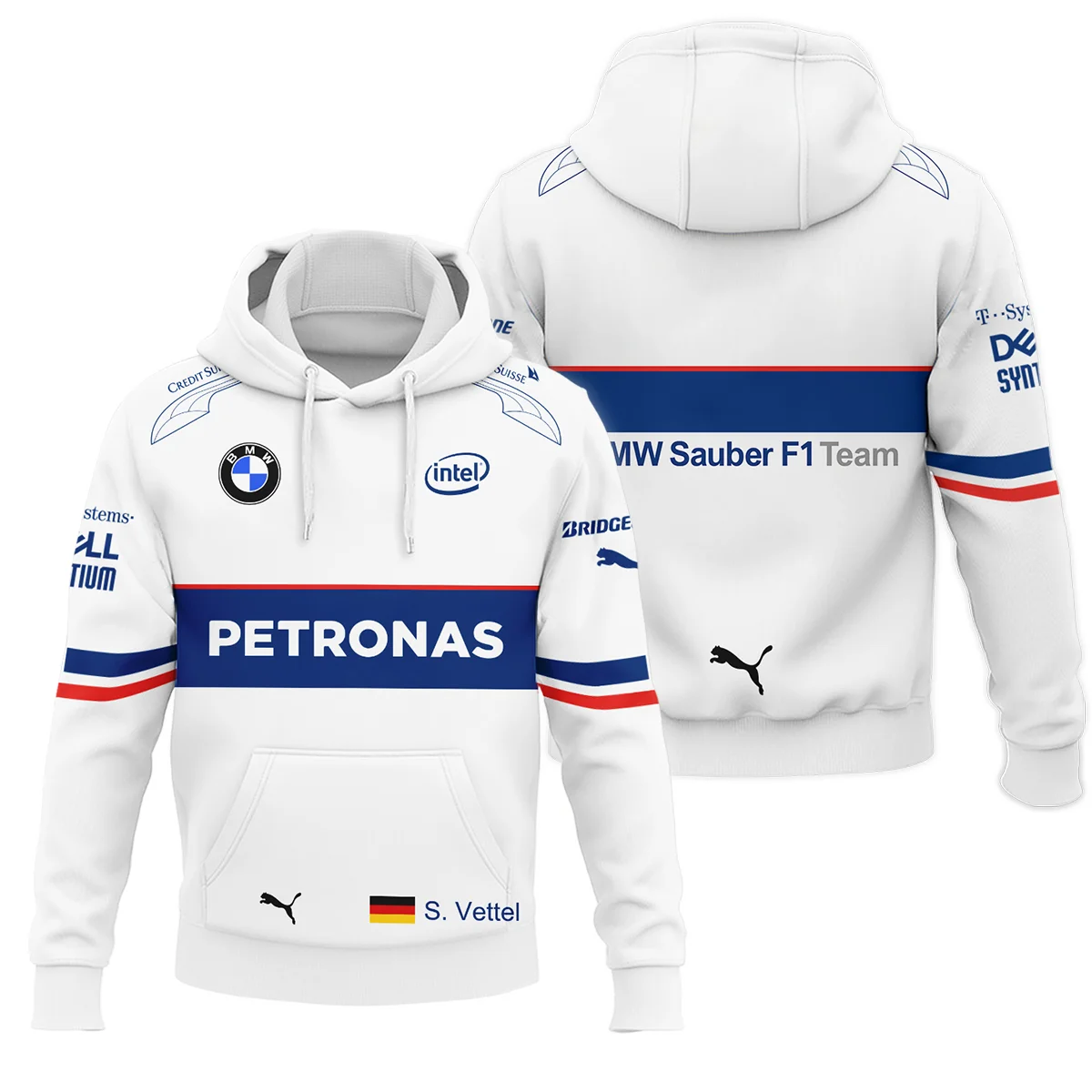 2007 Sebastian Vettel Racing Suit BMW F1 Hoodie BLVASV110925A1HD