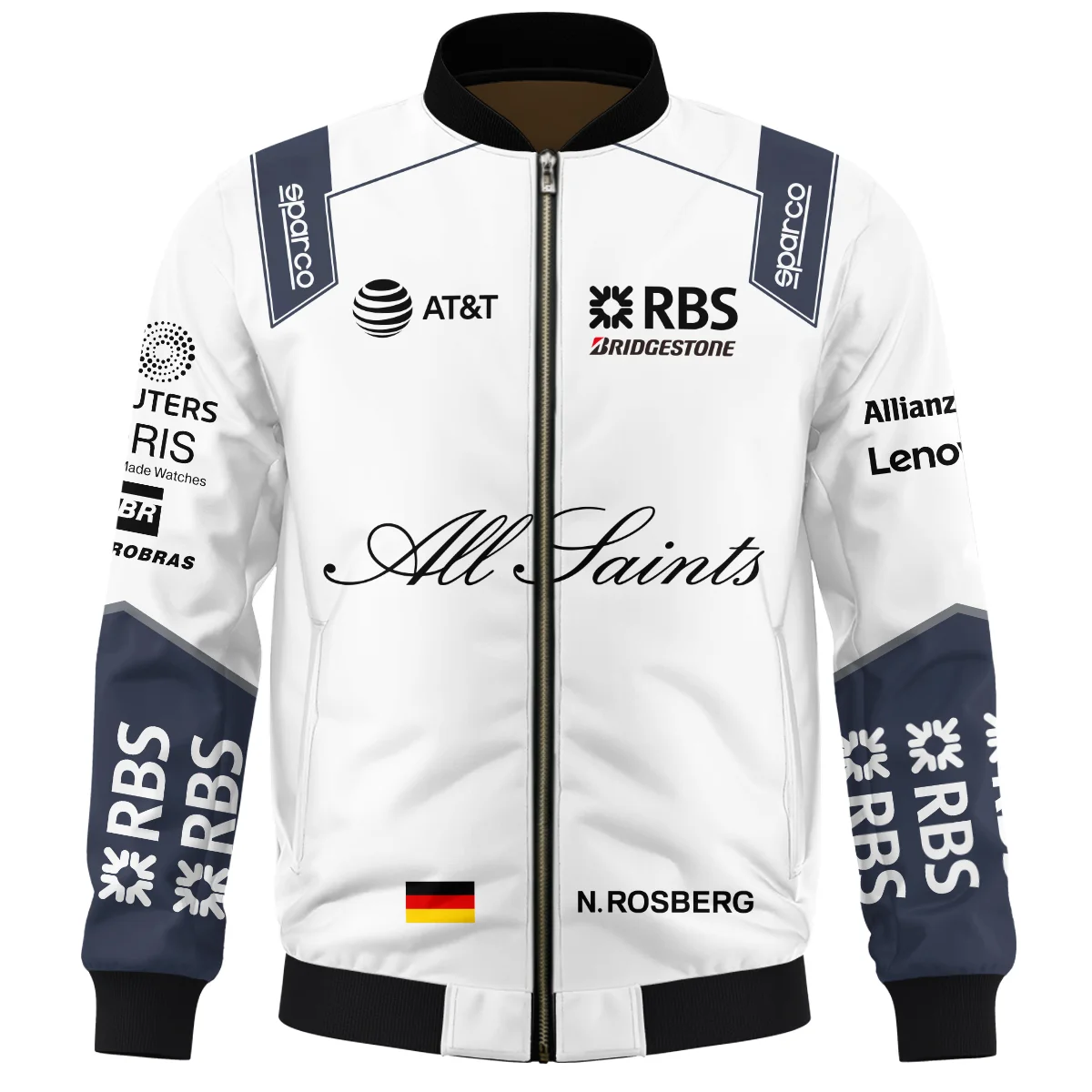 2008 Nico Rosberg Racing Suit Williams F1 Bomber BLVANR281125A3BB - Image 2