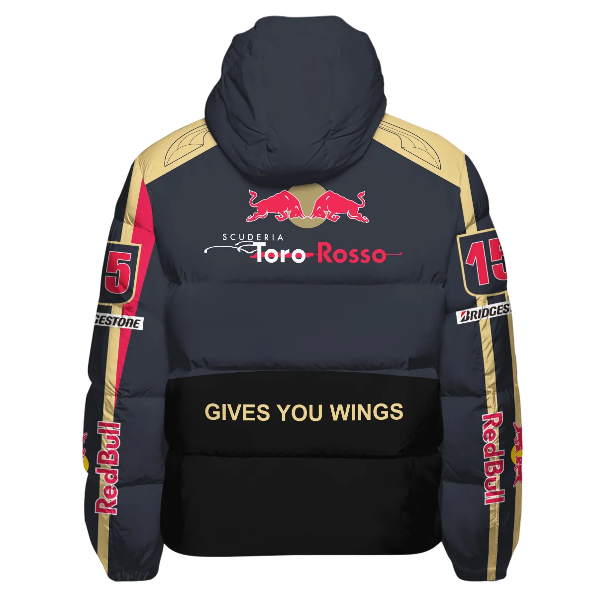 2008 Sebastian Vettel Racing Suit Toro Rosso F1 Down & Puffer Jackets BLVASV110925A9HCJ - Image 3