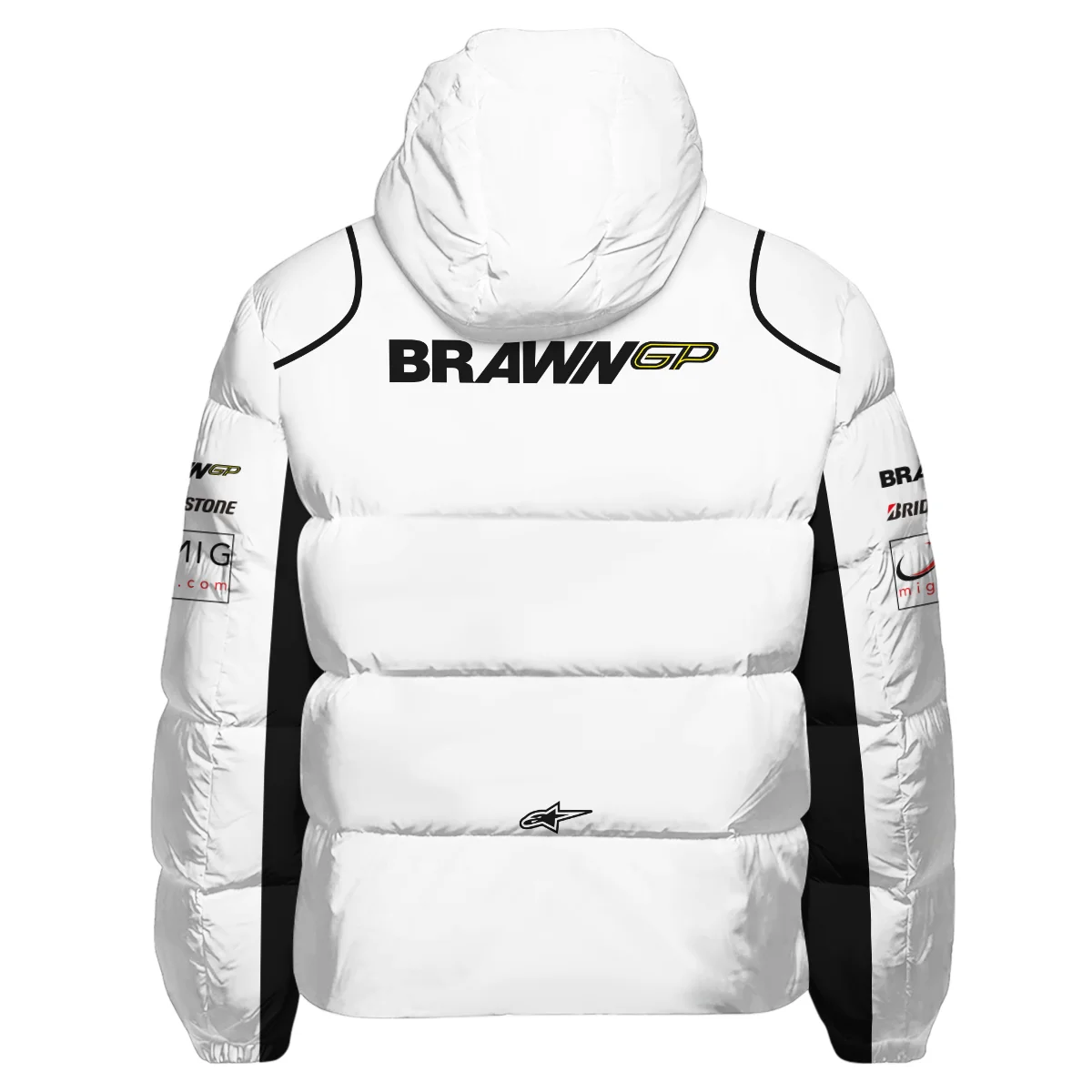 2009 Jenson Button Racing Suit Brawn GP F1 Down & Puffer Jackets BLVAJB010925A5HCJ - Image 3
