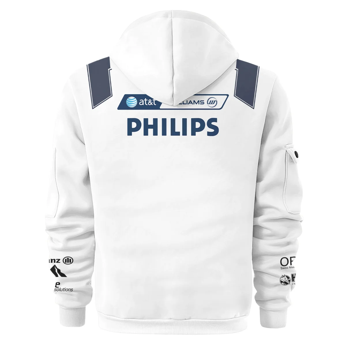 2009 Nico Rosberg Racing Suit Williams F1 Hoodie Half Zip BLVANR281125A4HDF - Image 3