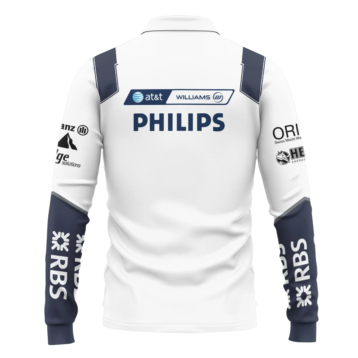 2009 Nico Rosberg Racing Suit Williams F1 Long Polo Shirt BLVANR281125A4LPL - Image 3