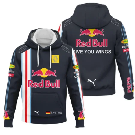 2009 Sebastian Vettel Racing Suit Red Bull Racing F1 Hoodie Unisex Motorsport Apparel BLVASV110925A8HD