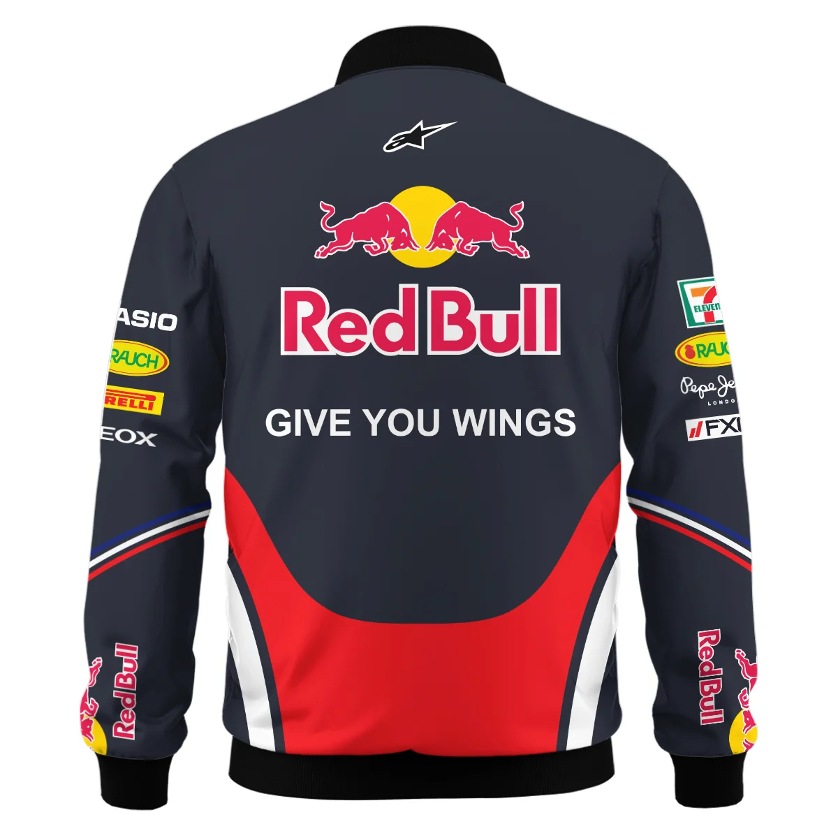 2011 Sebastian Vettel Racing Suit Red Bull Racing F1 Bomber BLVASV110925A6BB - Image 3