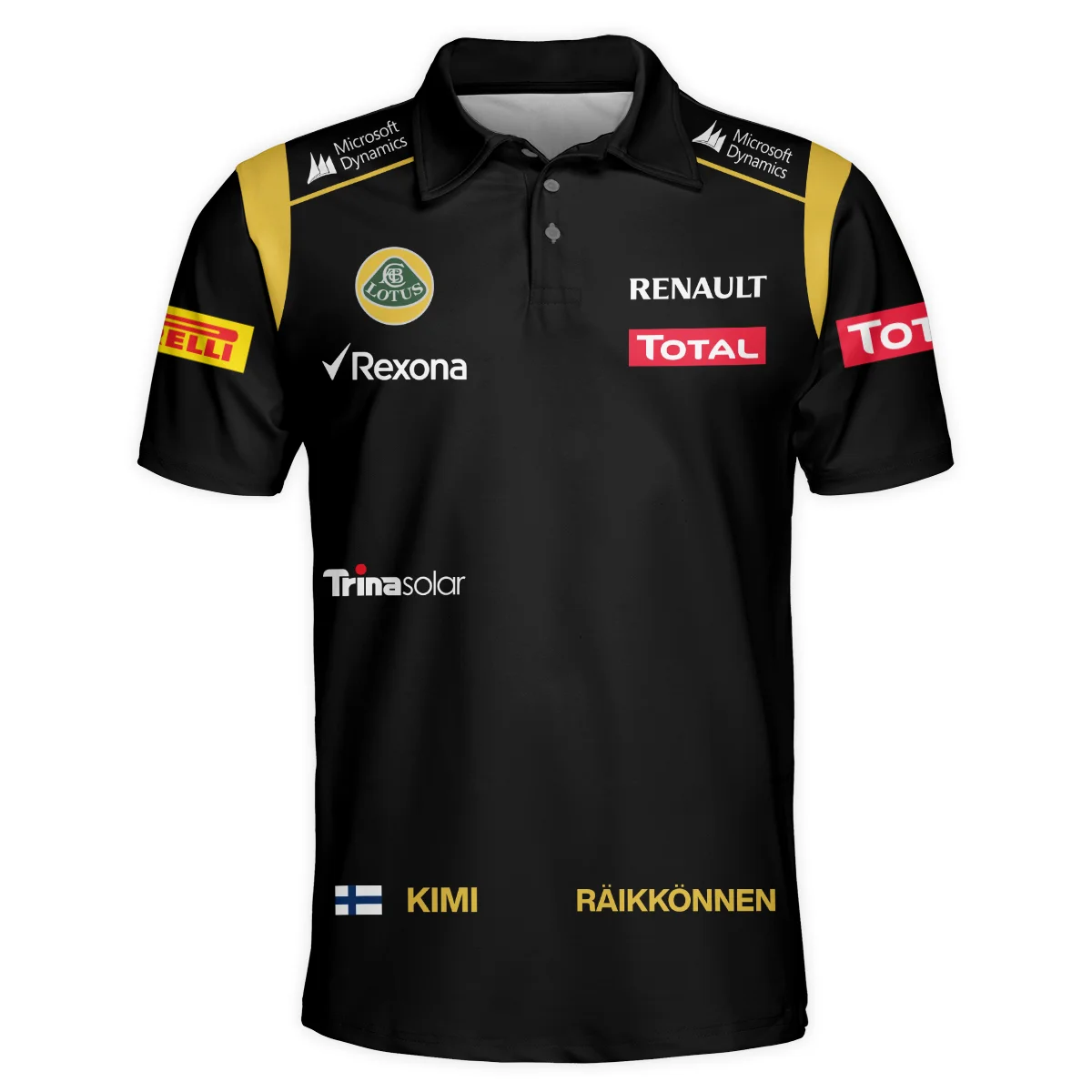 2012 Kimi Raikkonen Racing Suit Lotus Polo Shirt BLVAKR191125A5PL - Image 2