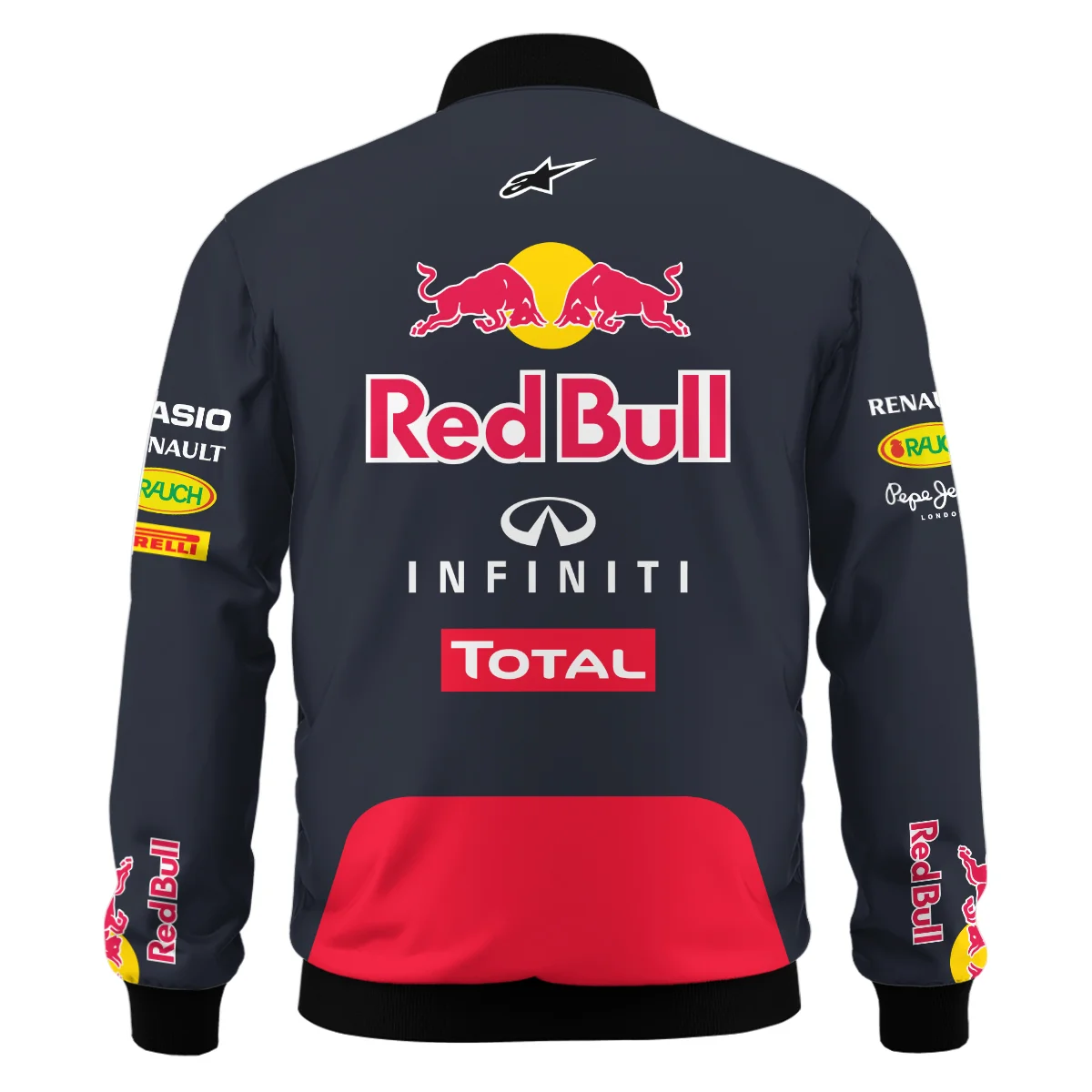 2012 Sebastian Vettel Racing Suit Red Bull Racing F1 Bomber BLVASV110925A5BB - Image 3
