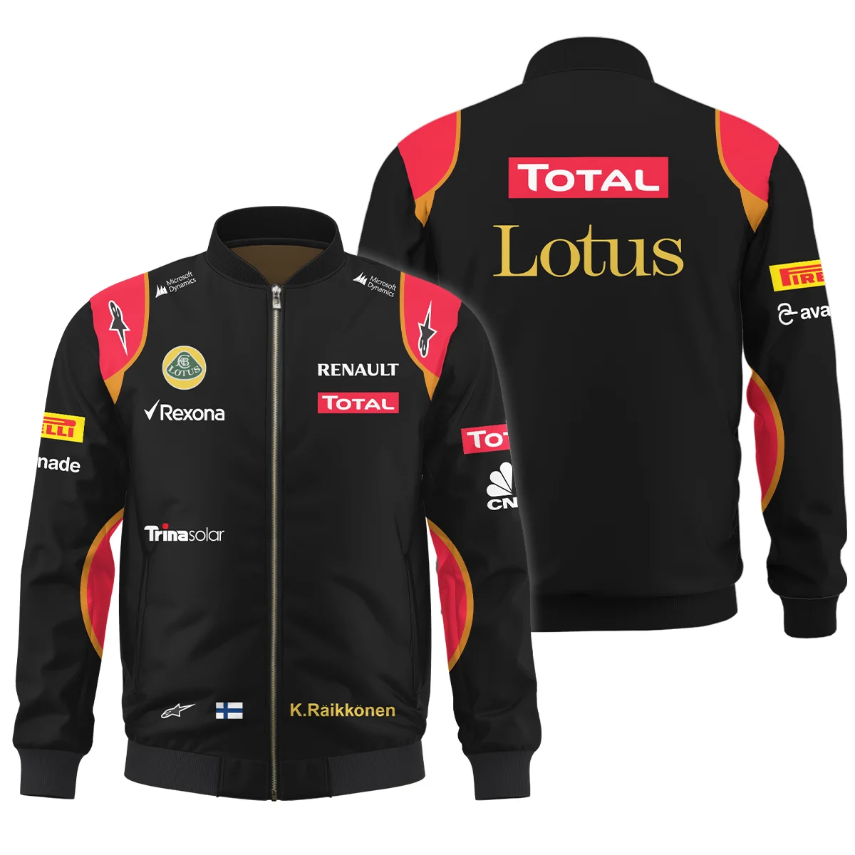 2013 Kimi Raikkonen Racing Suit Lotus F1 Bomber Unisex Motorsport Apparel BLVAKR191125A9BB