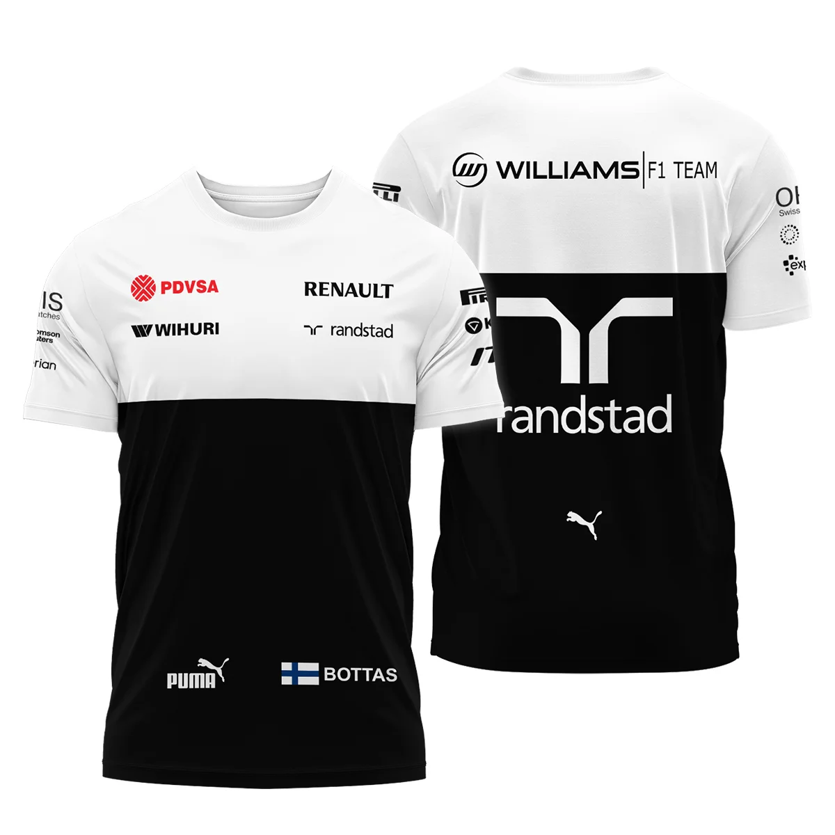 2013 Valtteri Bottas Racing Suit Williams F1 T-Shirt Unisex Motorsport Apparel BLVAVB130925A2TS